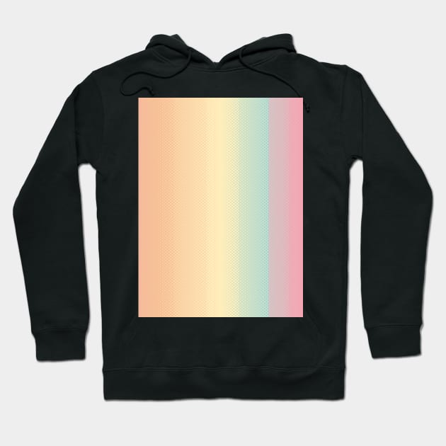 Vintage Rainbow Sunset Feeling Hoodie by Rosemarie Guieb Designs